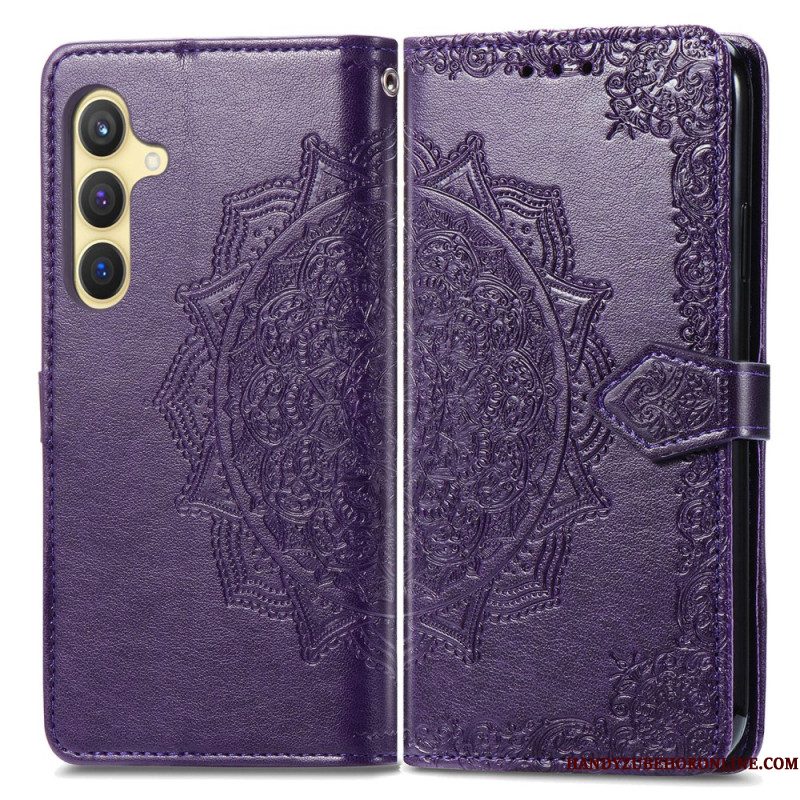 Folio-hoesje Samsung Galaxy S25 5g Barok Mandala Koord
