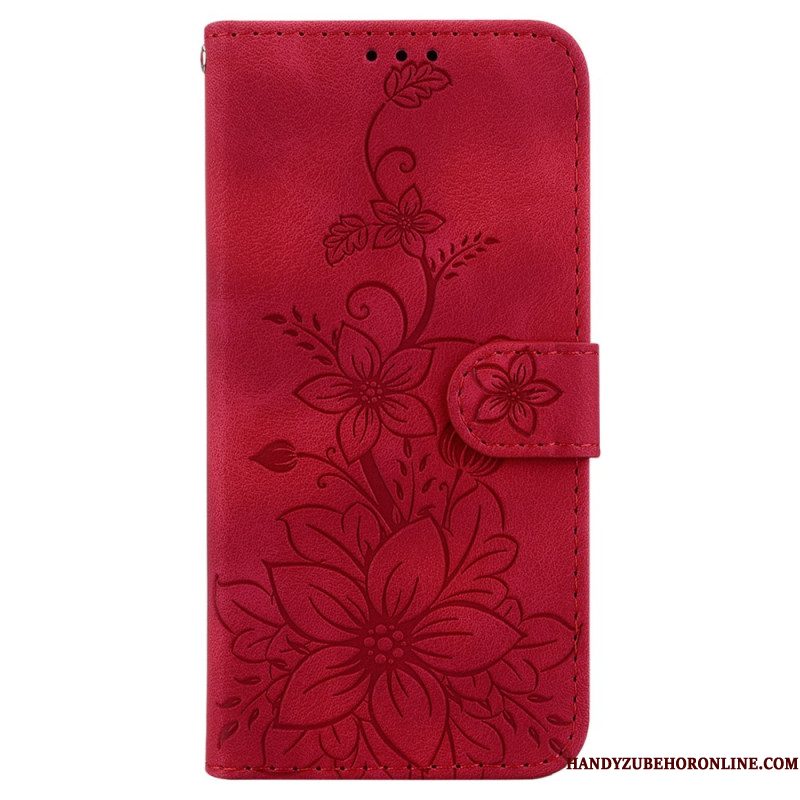 Folio-hoesje Samsung Galaxy S25 5g Bloemenprint