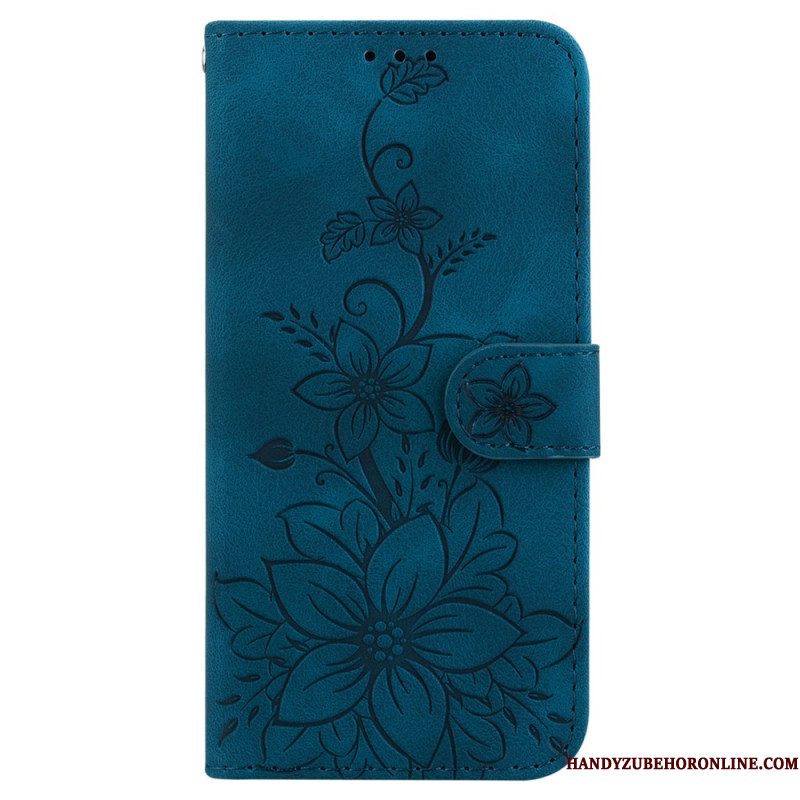 Folio-hoesje Samsung Galaxy S25 5g Bloemenprint