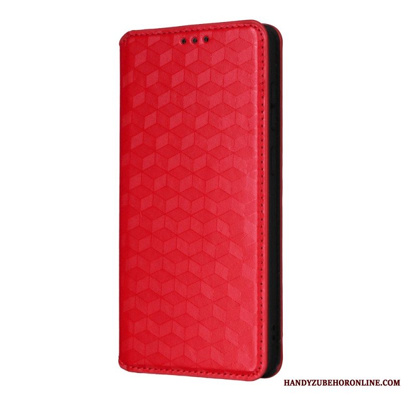 Folio-hoesje Samsung Galaxy S25 5g Edge 3d-kubussen Bescherming Hoesje