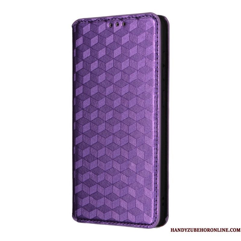 Folio-hoesje Samsung Galaxy S25 5g Edge 3d-kubussen Bescherming Hoesje