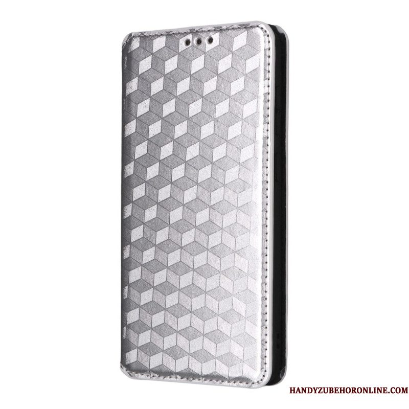 Folio-hoesje Samsung Galaxy S25 5g Edge 3d-kubussen Bescherming Hoesje
