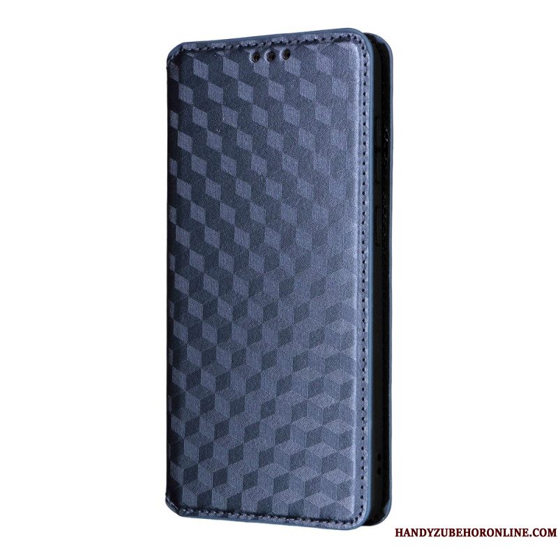 Folio-hoesje Samsung Galaxy S25 5g Edge 3d-kubussen Bescherming Hoesje