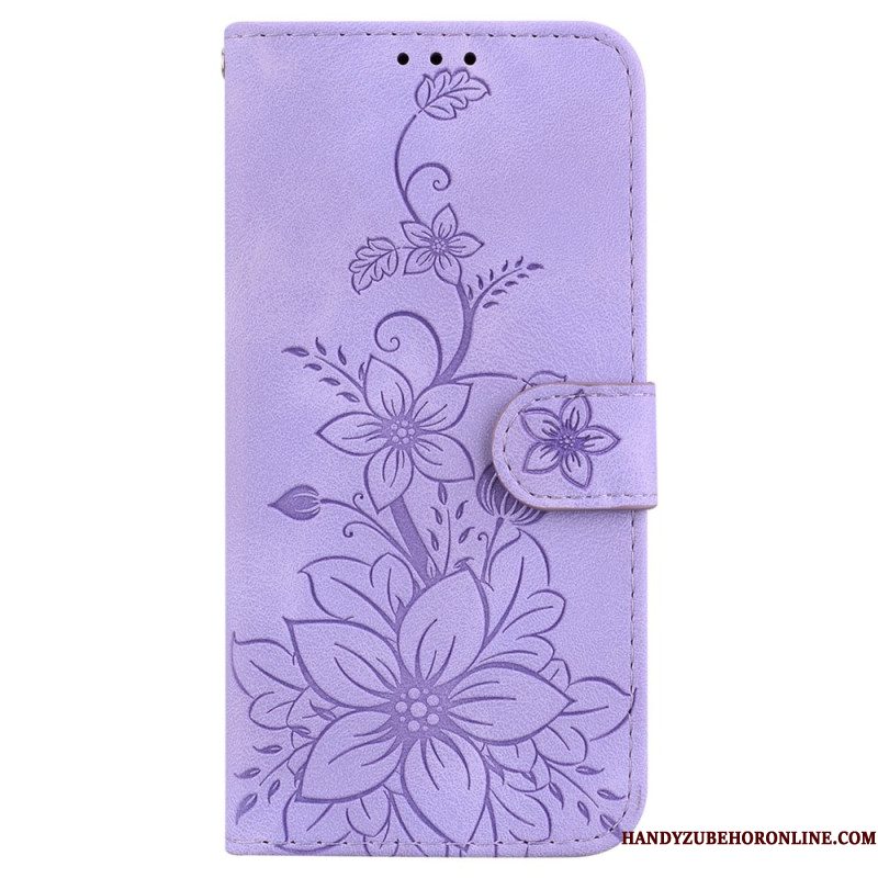 Folio-hoesje Samsung Galaxy S25 5g Edge Bloemenprint