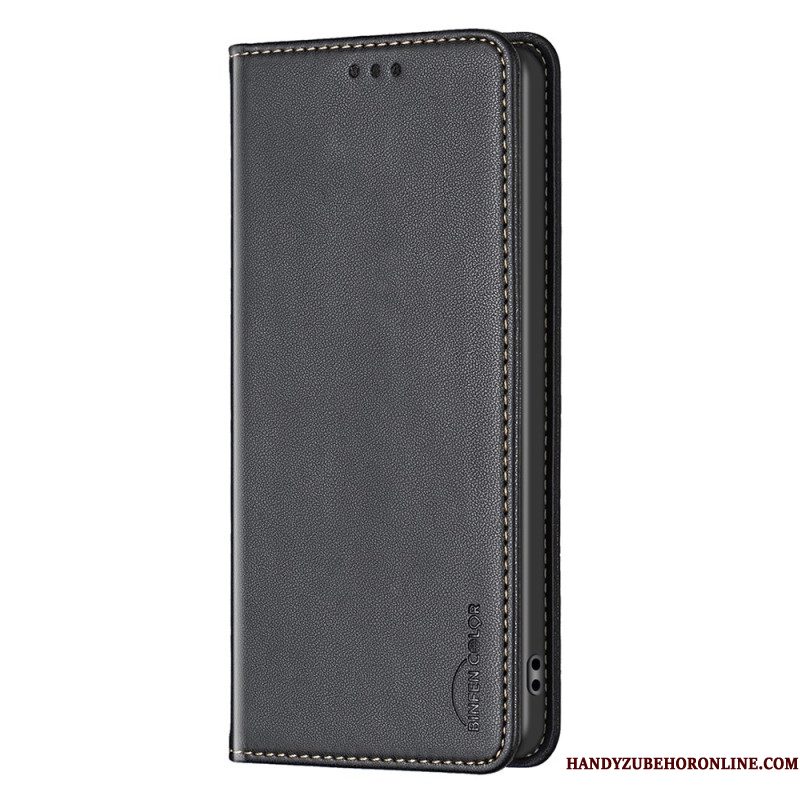 Folio-hoesje Samsung Galaxy S25 5g Edge Klassieke Binfen-kleur