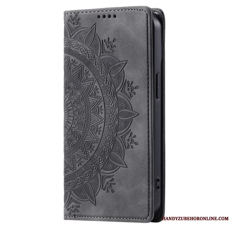 Folio-hoesje Samsung Galaxy S25 5g Edge Mandala Suède-effect