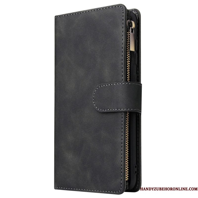Folio-hoesje Samsung Galaxy S25 5g Edge Telefoonhoesje Portemonnee Met Suède-effect