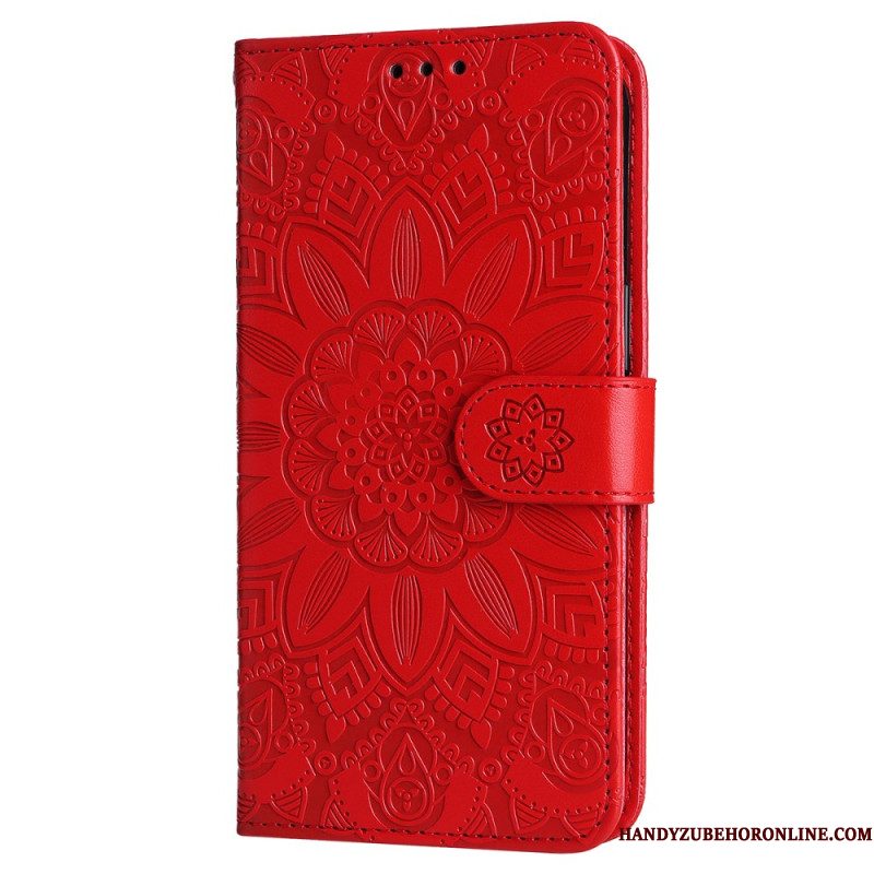 Folio-hoesje Samsung Galaxy S25 5g Edge Zonnebloempatroon