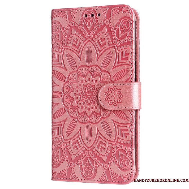 Folio-hoesje Samsung Galaxy S25 5g Edge Zonnebloempatroon