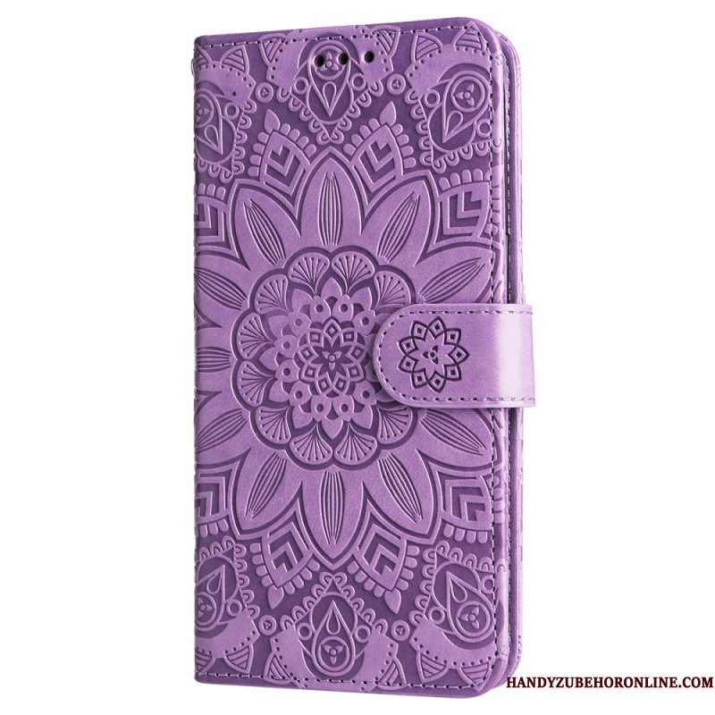 Folio-hoesje Samsung Galaxy S25 5g Edge Zonnebloempatroon