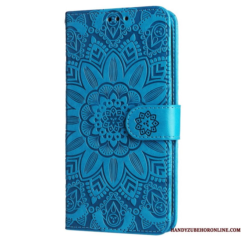 Folio-hoesje Samsung Galaxy S25 5g Edge Zonnebloempatroon