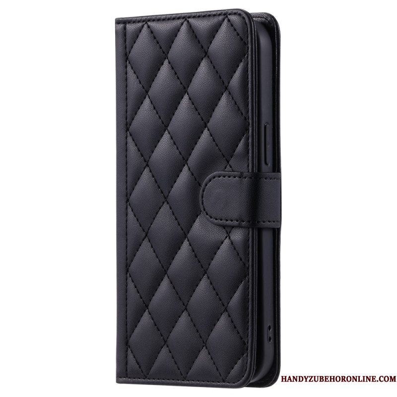Folio-hoesje Samsung Galaxy S25 5g Gewatteerd Ontwerp Plus