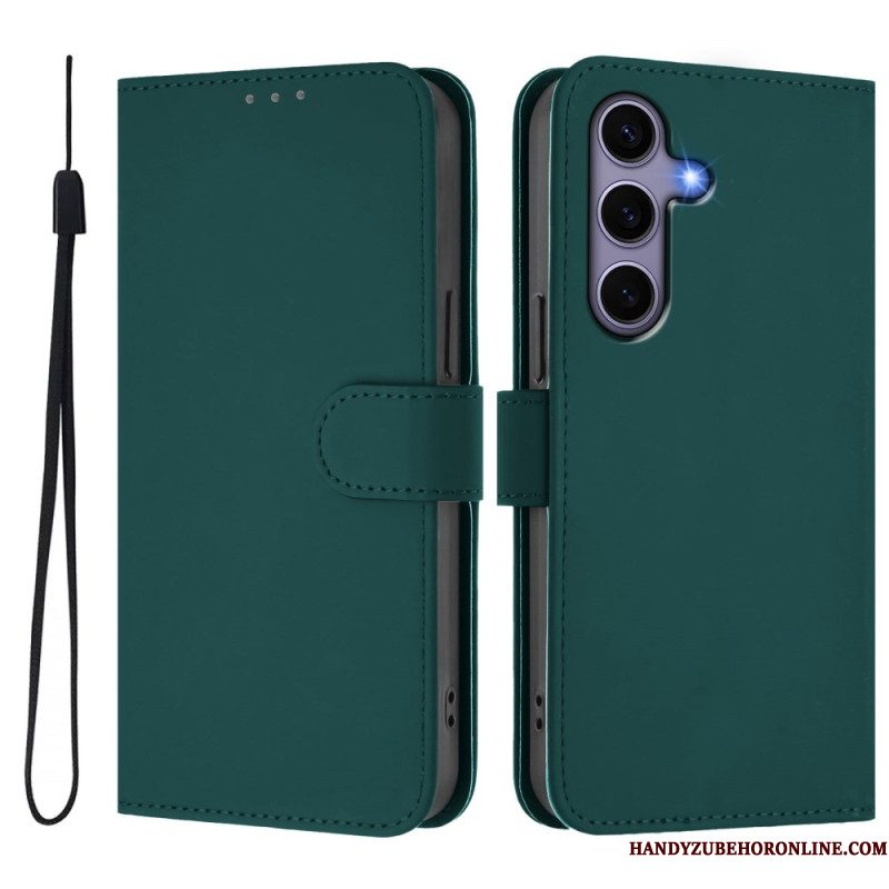 Folio-hoesje Samsung Galaxy S25 5g Kunstleren Koord