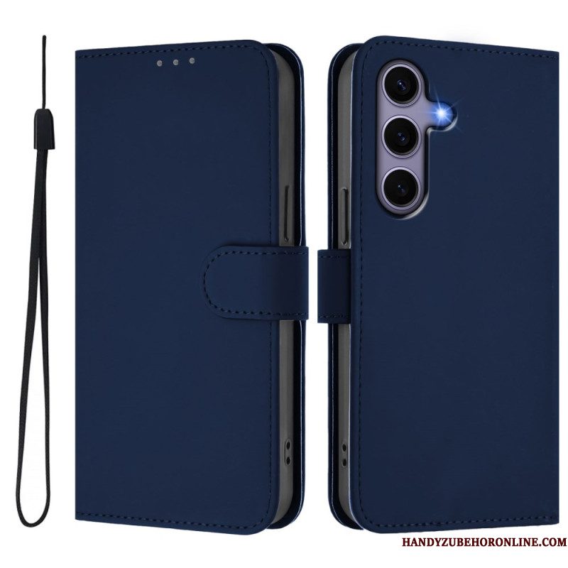 Folio-hoesje Samsung Galaxy S25 5g Kunstleren Koord