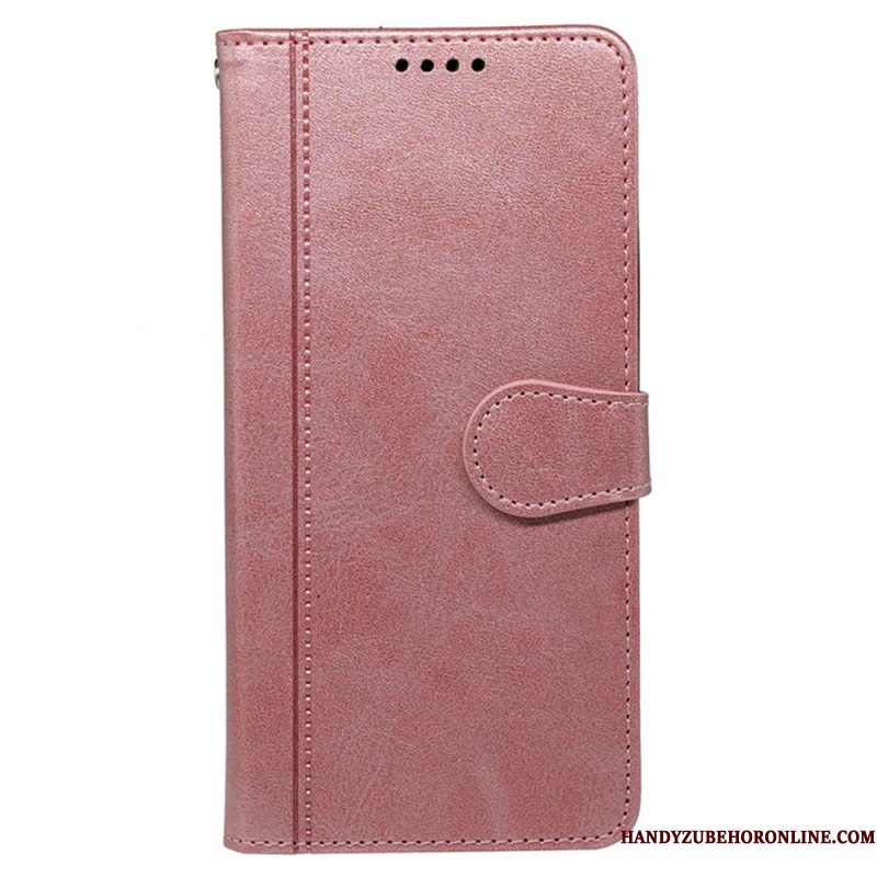 Folio-hoesje Samsung Galaxy S25 5g Suède-effect Ontwerp