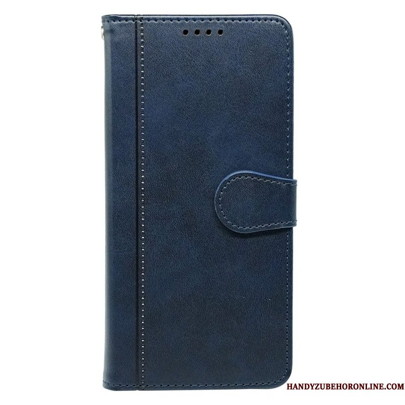 Folio-hoesje Samsung Galaxy S25 5g Suède-effect Ontwerp