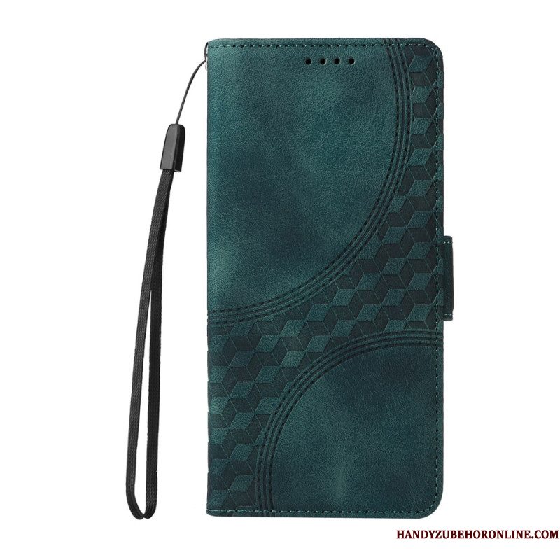 Folio-hoesje Samsung Galaxy S25 5g Telefoonhoesje Grafische Rand
