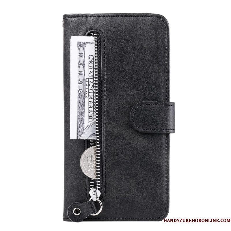 Folio-hoesje Samsung Galaxy S25 5g Telefoonhoesje Portemonnee Met Rits