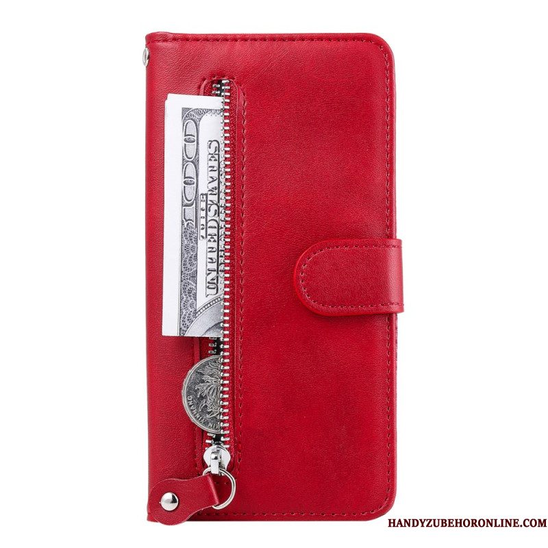 Folio-hoesje Samsung Galaxy S25 5g Telefoonhoesje Portemonnee Met Rits