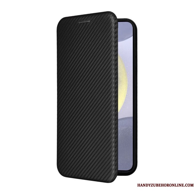 Folio-hoesje Samsung Galaxy S25 Fe Koolstofvezel