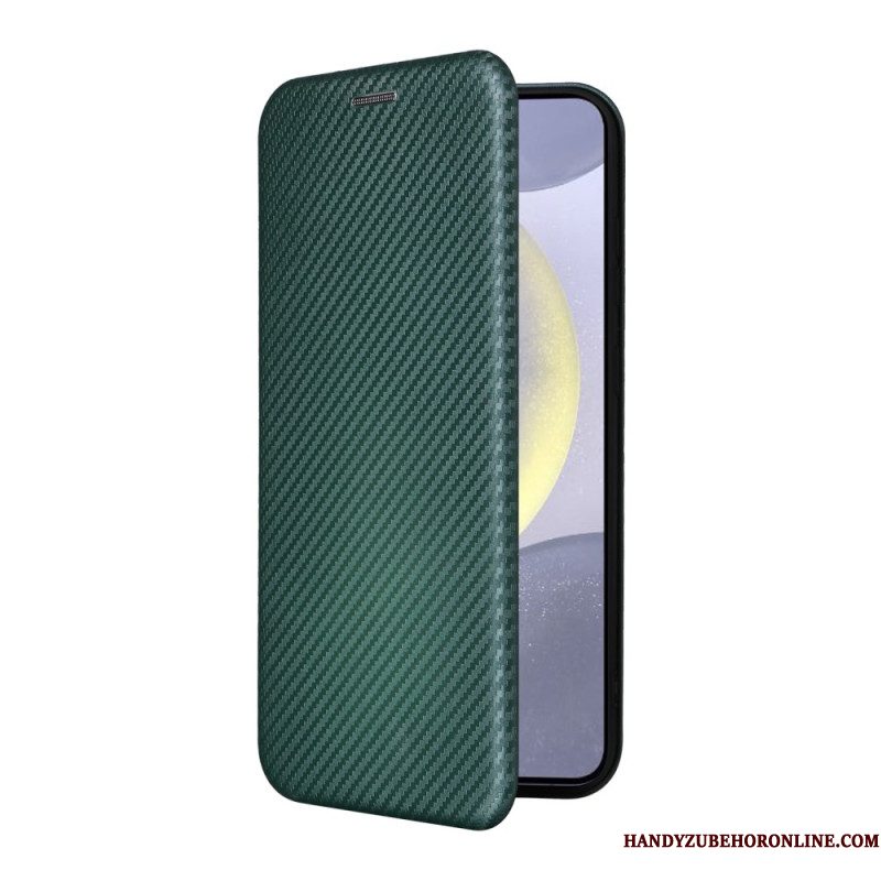 Folio-hoesje Samsung Galaxy S25 Fe Koolstofvezel