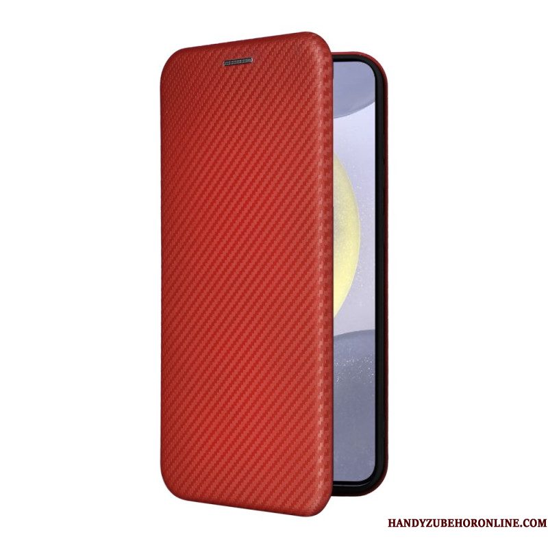 Folio-hoesje Samsung Galaxy S25 Fe Koolstofvezel
