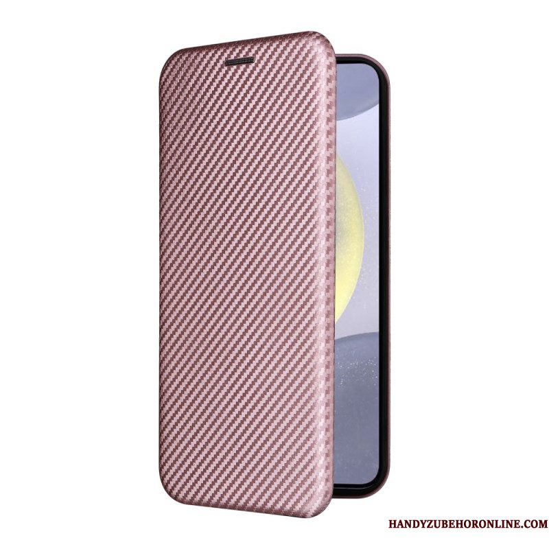 Folio-hoesje Samsung Galaxy S25 Fe Koolstofvezel