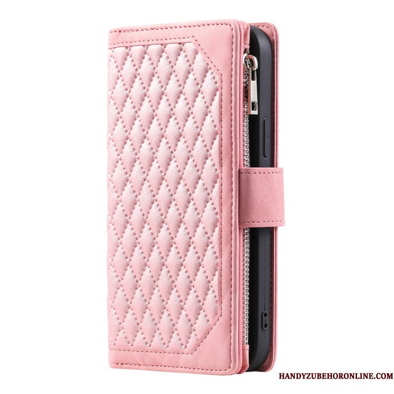 Folio-hoesje Samsung Galaxy S25 Plus 5g Gewatteerde Portemonnee