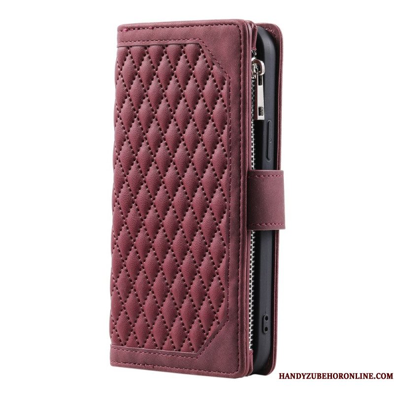 Folio-hoesje Samsung Galaxy S25 Plus 5g Gewatteerde Portemonnee