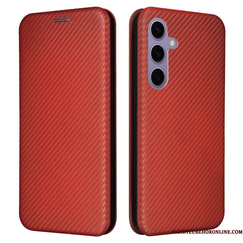 Folio-hoesje Samsung Galaxy S25 Plus 5g Koolstofvezel