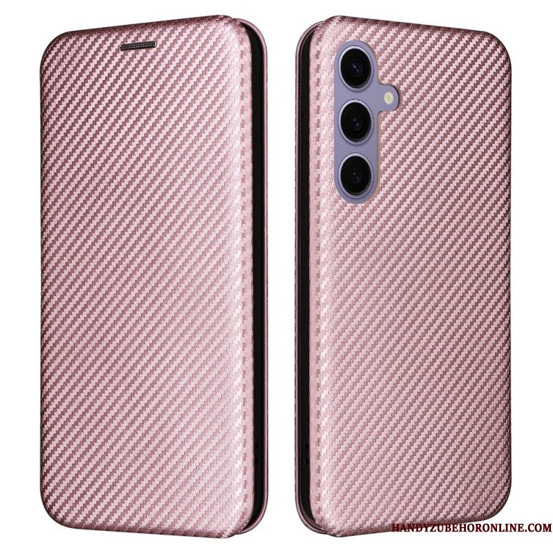 Folio-hoesje Samsung Galaxy S25 Plus 5g Koolstofvezel