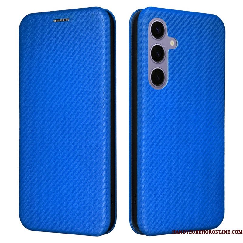 Folio-hoesje Samsung Galaxy S25 Plus 5g Koolstofvezel