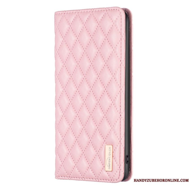 Folio-hoesje Samsung Galaxy S25 Ultra 5g Gewatteerd Binfen Kleur