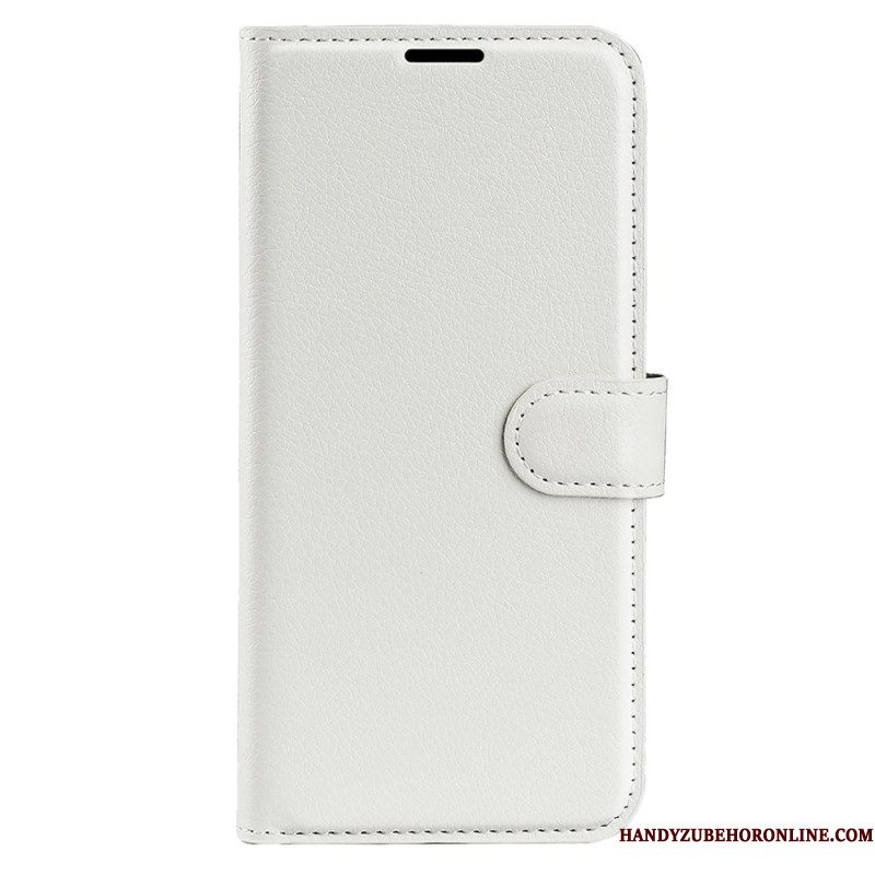 Folio-hoesje Samsung Galaxy S25 Ultra 5g Klassiek Lychee Kunstleer