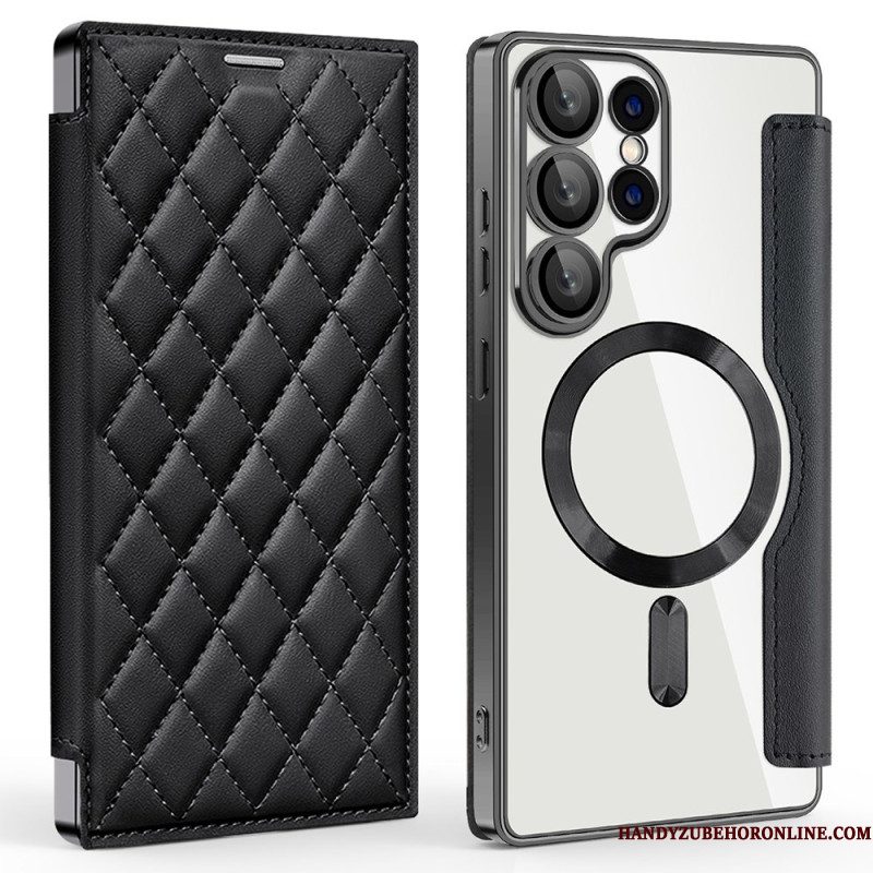 Folio-hoesje Samsung Galaxy S25 Ultra 5g Magsafe-compatibel Gewatteerd