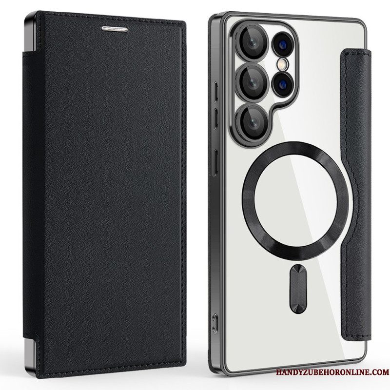 Folio-hoesje Samsung Galaxy S25 Ultra 5g Magsafe-compatibel Met Rfid-blokkering Leerlook