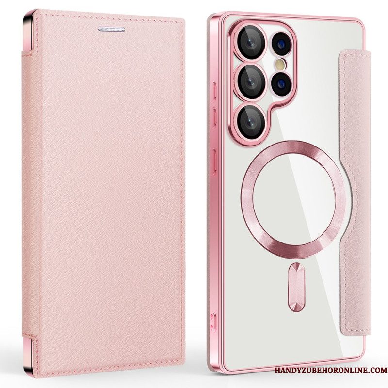 Folio-hoesje Samsung Galaxy S25 Ultra 5g Magsafe-compatibel Met Rfid-blokkering Leerlook