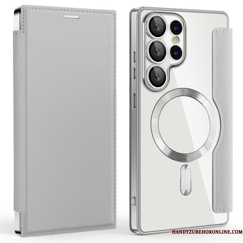 Folio-hoesje Samsung Galaxy S25 Ultra 5g Magsafe-compatibel Met Rfid-blokkering Leerlook