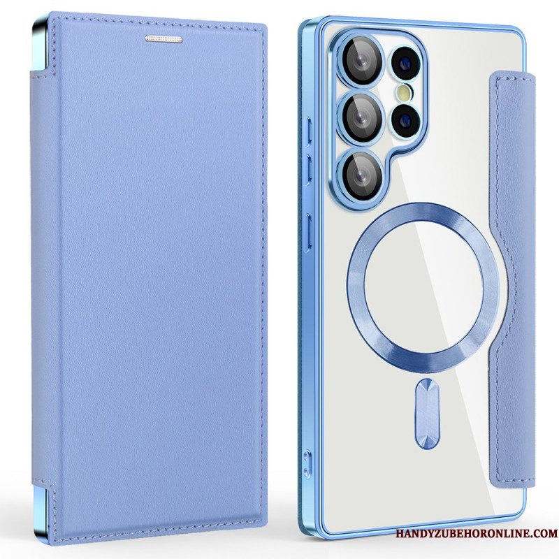Folio-hoesje Samsung Galaxy S25 Ultra 5g Magsafe-compatibel Met Rfid-blokkering Leerlook