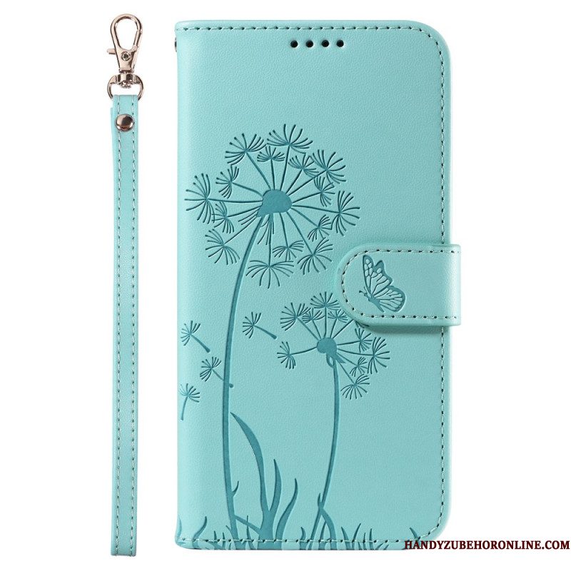 Folio-hoesje Samsung Galaxy S25 Ultra 5g Telefoonhoesje Paardenbloembandje