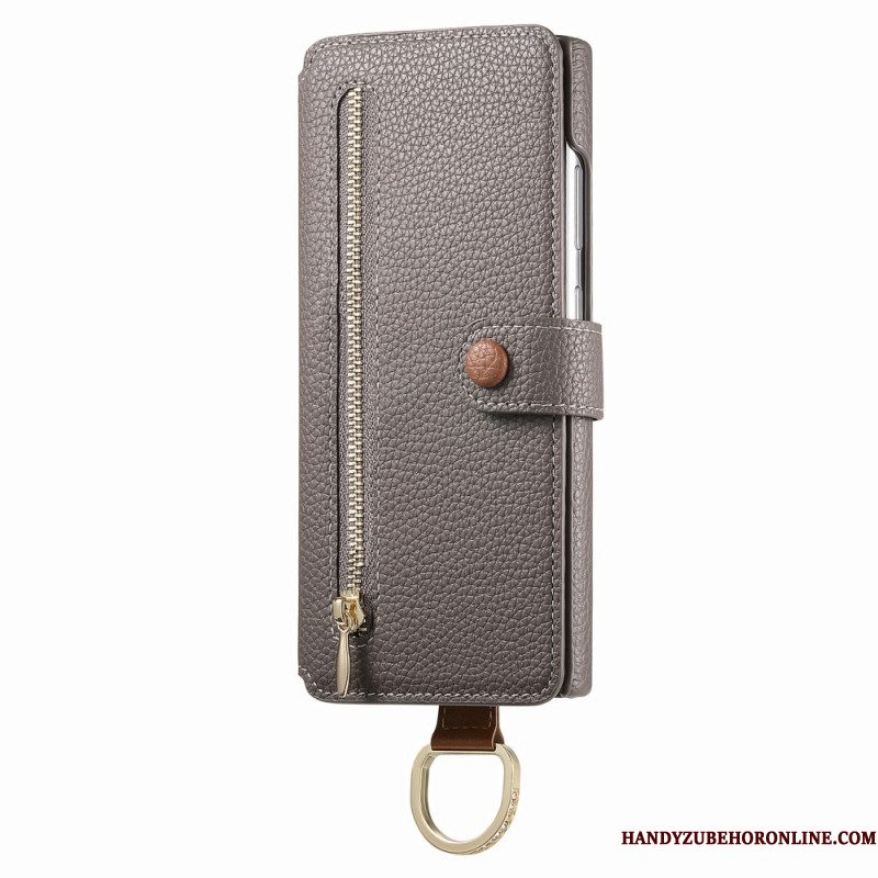 Folio-hoesje Samsung Galaxy S25 Ultra 5g Telefoonhoesje Rfid-beschermde Portemonnee Met Etui En Ringhouder