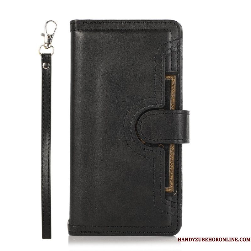 Folio-hoesje Samsung Galaxy S26 Magnetische Portemonnee En Koord