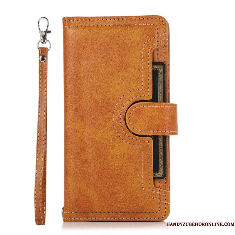 Folio-hoesje Samsung Galaxy S26 Magnetische Portemonnee En Koord