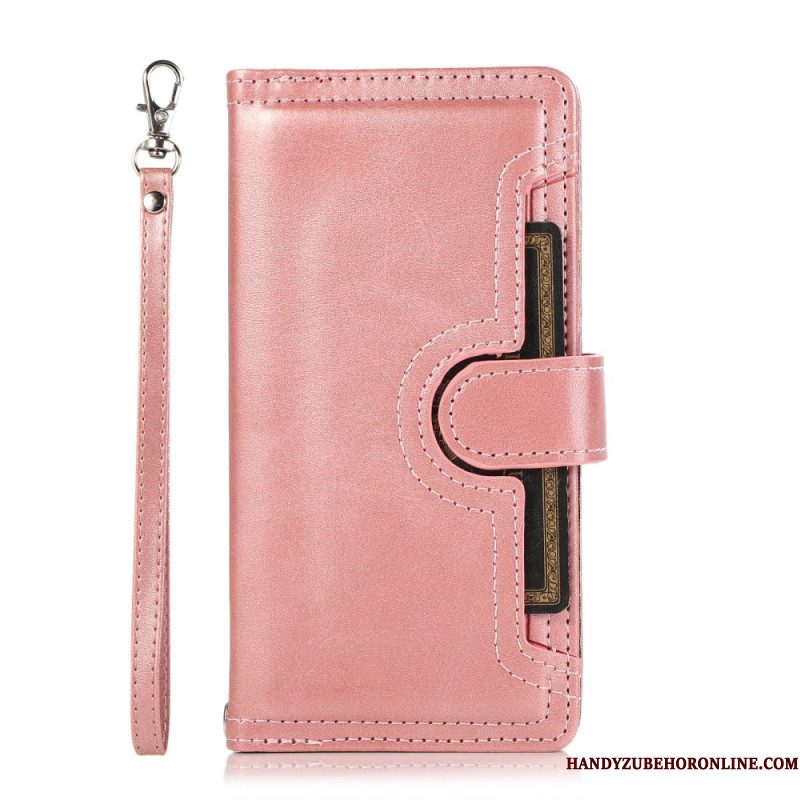 Folio-hoesje Samsung Galaxy S26 Magnetische Portemonnee En Koord