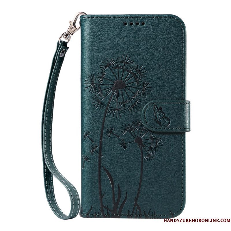 Folio-hoesje Samsung Galaxy S26 Telefoonhoesje Paardenbloembandje