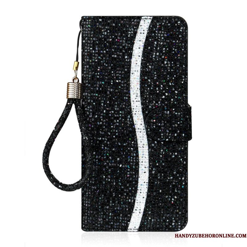 Folio-hoesje Samsung Galaxy S26 Telefoonhoesje S-design Met Pailletten