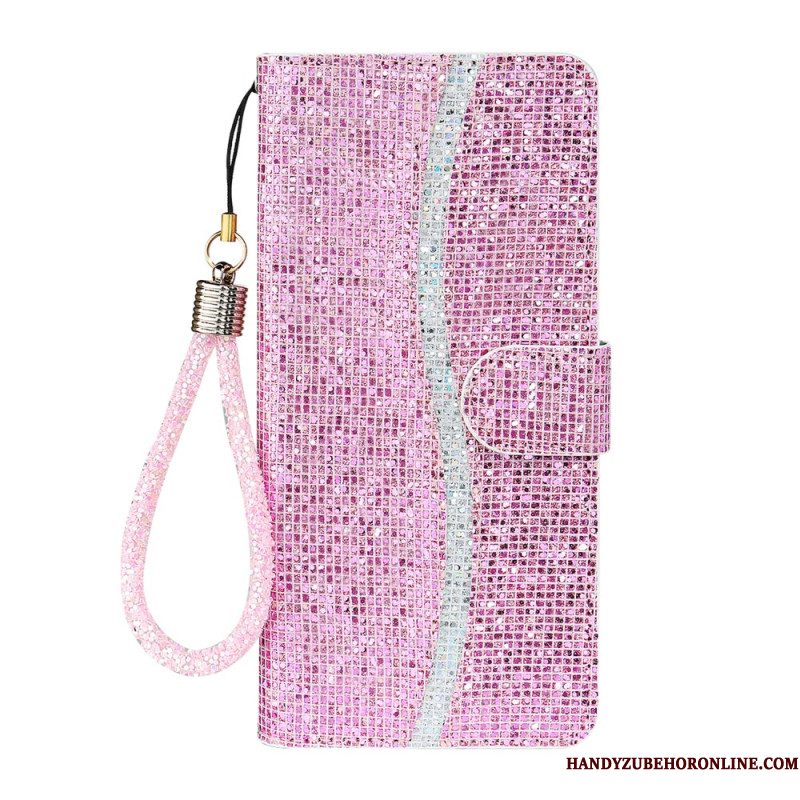 Folio-hoesje Samsung Galaxy S26 Telefoonhoesje S-design Met Pailletten