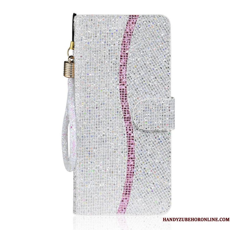 Folio-hoesje Samsung Galaxy S26 Telefoonhoesje S-design Met Pailletten