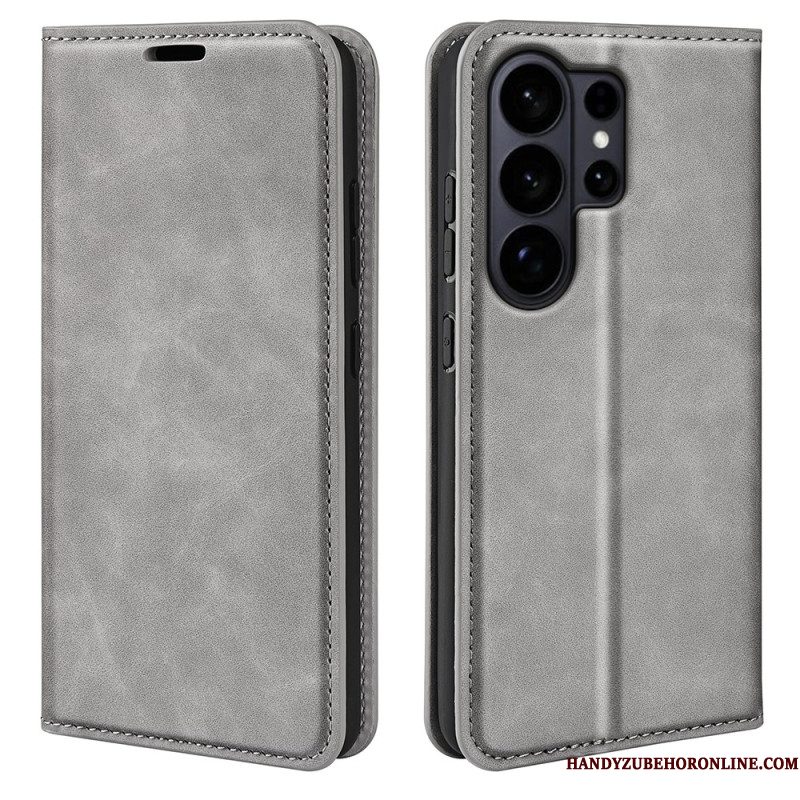 Folio-hoesje Samsung Galaxy S26 Ultra Lederen Stijl