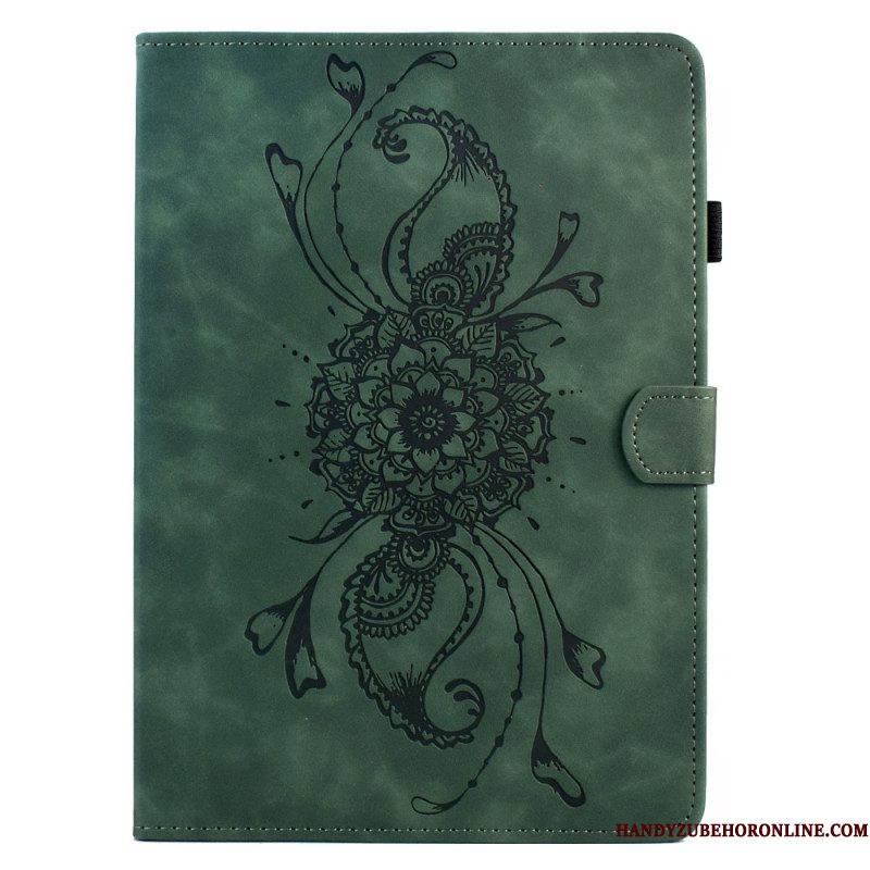 Folio-hoesje Samsung Galaxy Tab S11 Telefoonhoesje Mandala Met Suède-effect